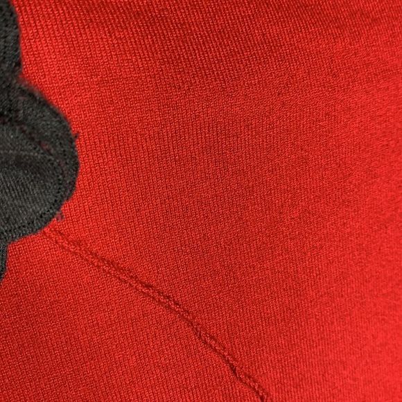 J Marco Silk Blend Red Long Sleeved Sweater M (A-032) - Picture 5 of 6